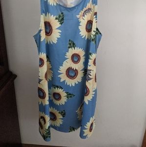 Sunflower T-shirt dress